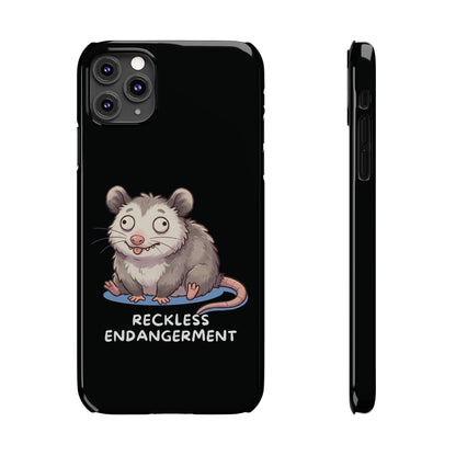 Opossum iPhone Case – Reckless Endangerment | Funny Goblin Mode - StoreCuriosity