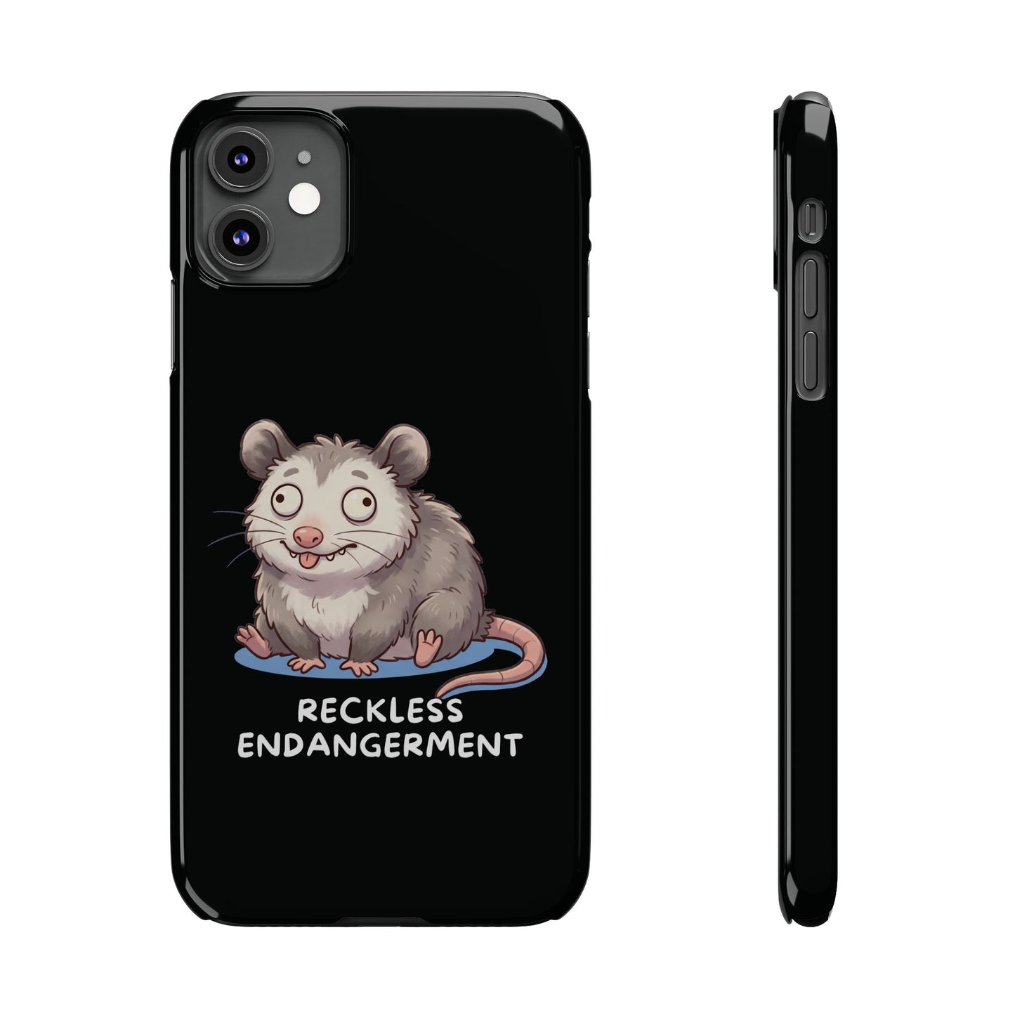 Opossum iPhone Case – Reckless Endangerment | Funny Goblin Mode - StoreCuriosity