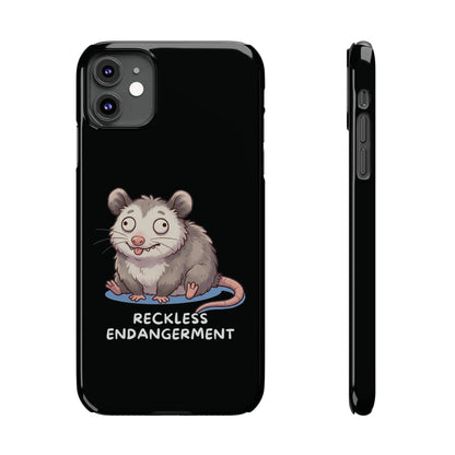 Opossum iPhone Case – Reckless Endangerment | Funny Goblin Mode - StoreCuriosity