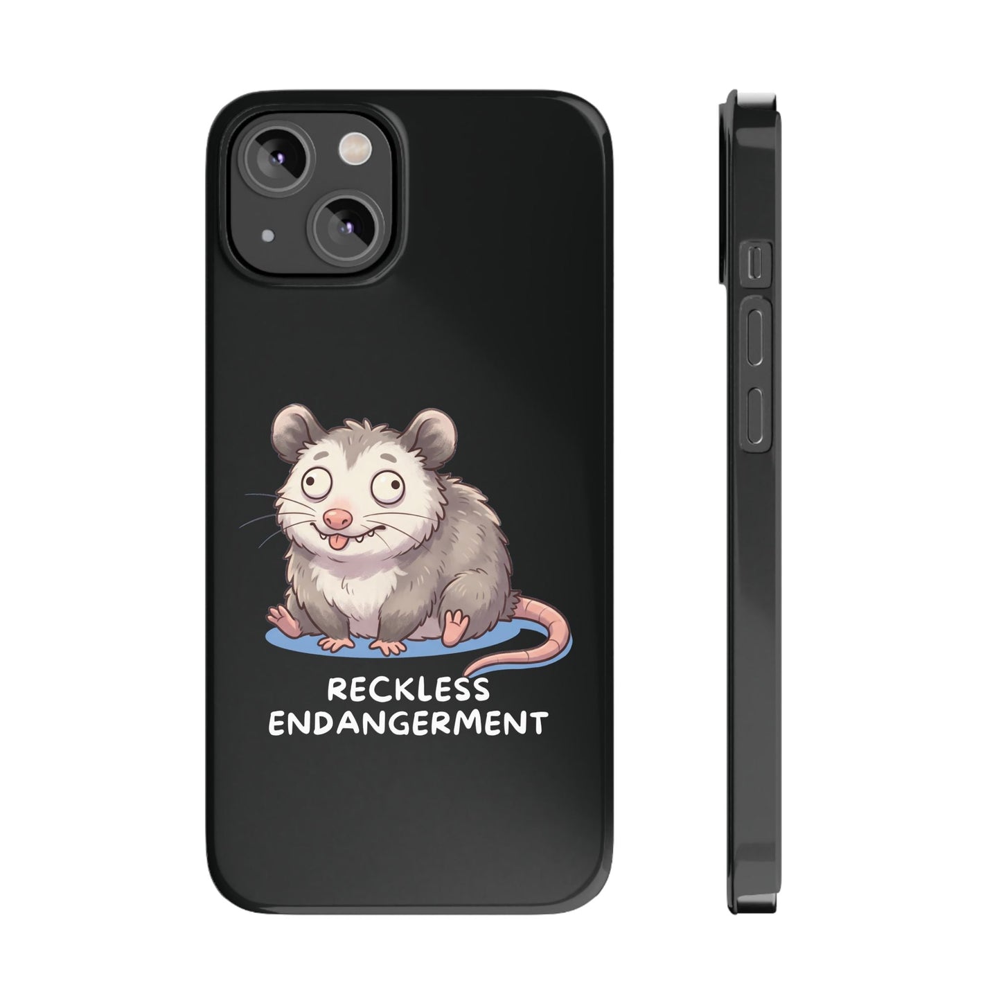 Opossum iPhone Case – Reckless Endangerment | Funny Goblin Mode - StoreCuriosity