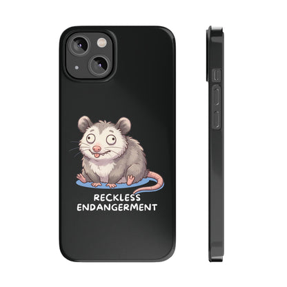 Opossum iPhone Case – Reckless Endangerment | Funny Goblin Mode - StoreCuriosity