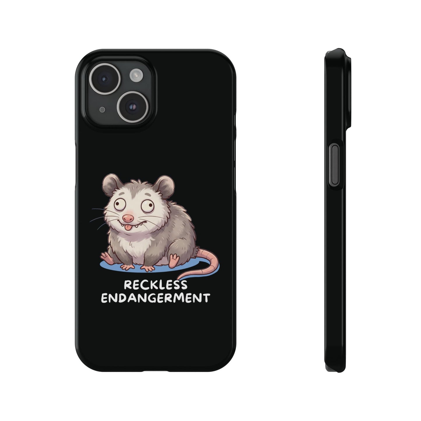 Opossum iPhone Case – Reckless Endangerment | Funny Goblin Mode - StoreCuriosity