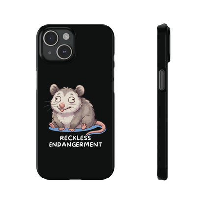 Opossum iPhone Case – Reckless Endangerment | Funny Goblin Mode - StoreCuriosity
