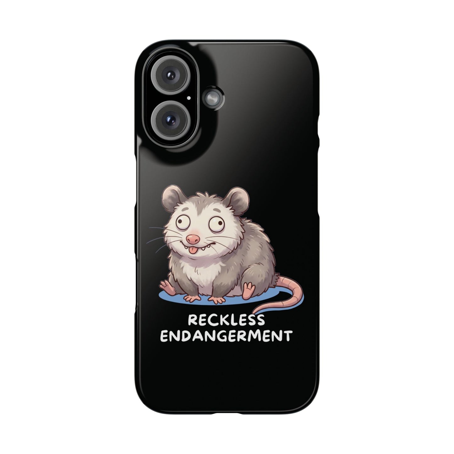 Opossum iPhone Case – Reckless Endangerment | Funny Goblin Mode - StoreCuriosity