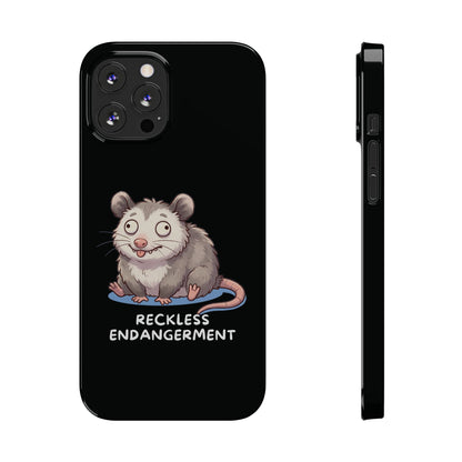 Opossum iPhone Case – Reckless Endangerment | Funny Goblin Mode - StoreCuriosity