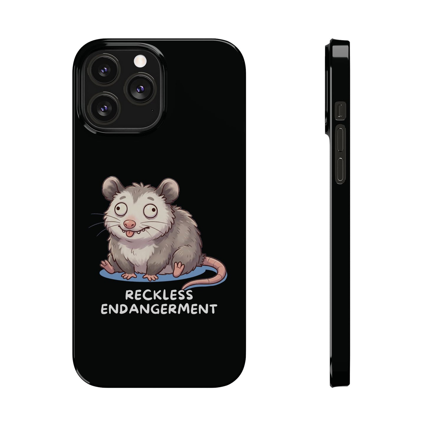 Opossum iPhone Case – Reckless Endangerment | Funny Goblin Mode - StoreCuriosity