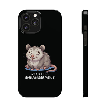 Opossum iPhone Case – Reckless Endangerment | Funny Goblin Mode - StoreCuriosity