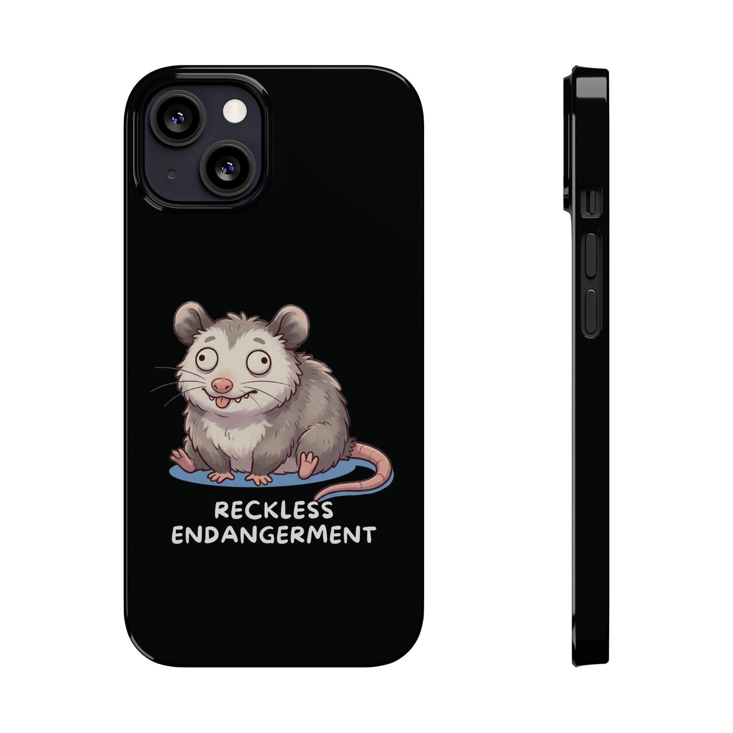 Opossum iPhone Case – Reckless Endangerment | Funny Goblin Mode - StoreCuriosity