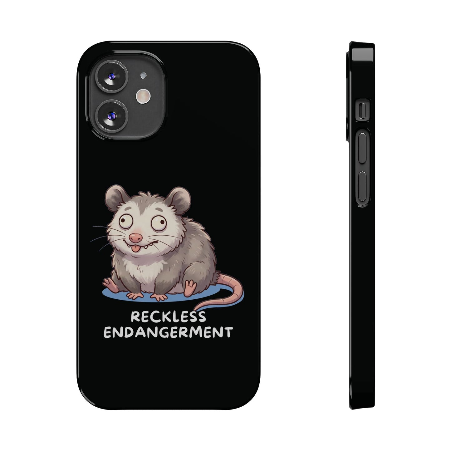 Opossum iPhone Case – Reckless Endangerment | Funny Goblin Mode - StoreCuriosity