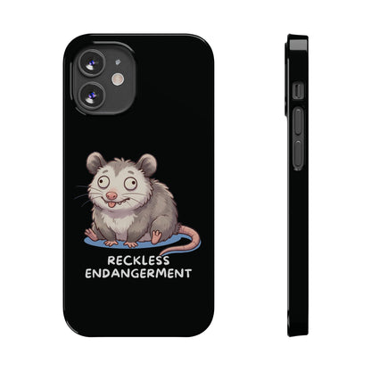 Opossum iPhone Case – Reckless Endangerment | Funny Goblin Mode - StoreCuriosity