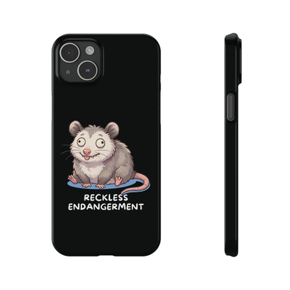 Opossum iPhone Case – Reckless Endangerment | Funny Goblin Mode - StoreCuriosity