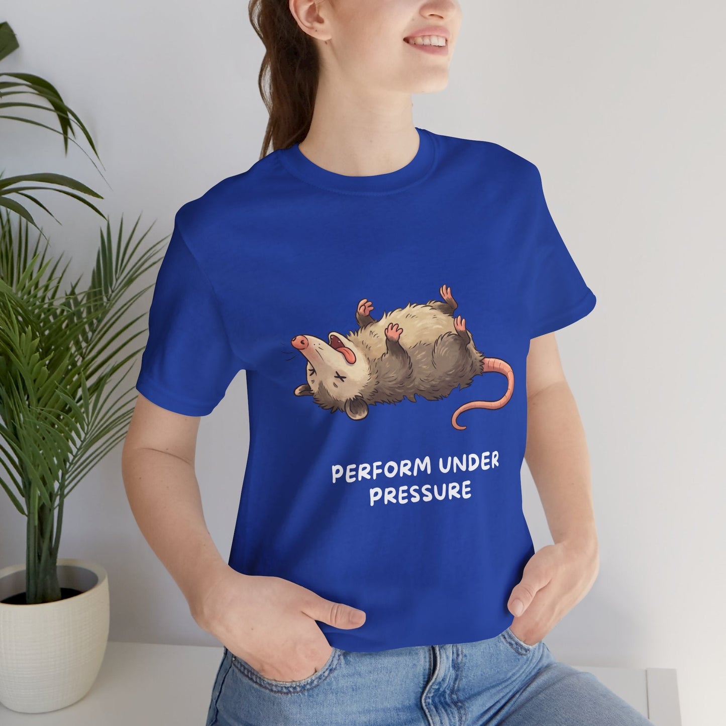 Opossum T-Shirt – Performs Under Pressure, Funny Stress Gift Tee - StoreCuriosity
