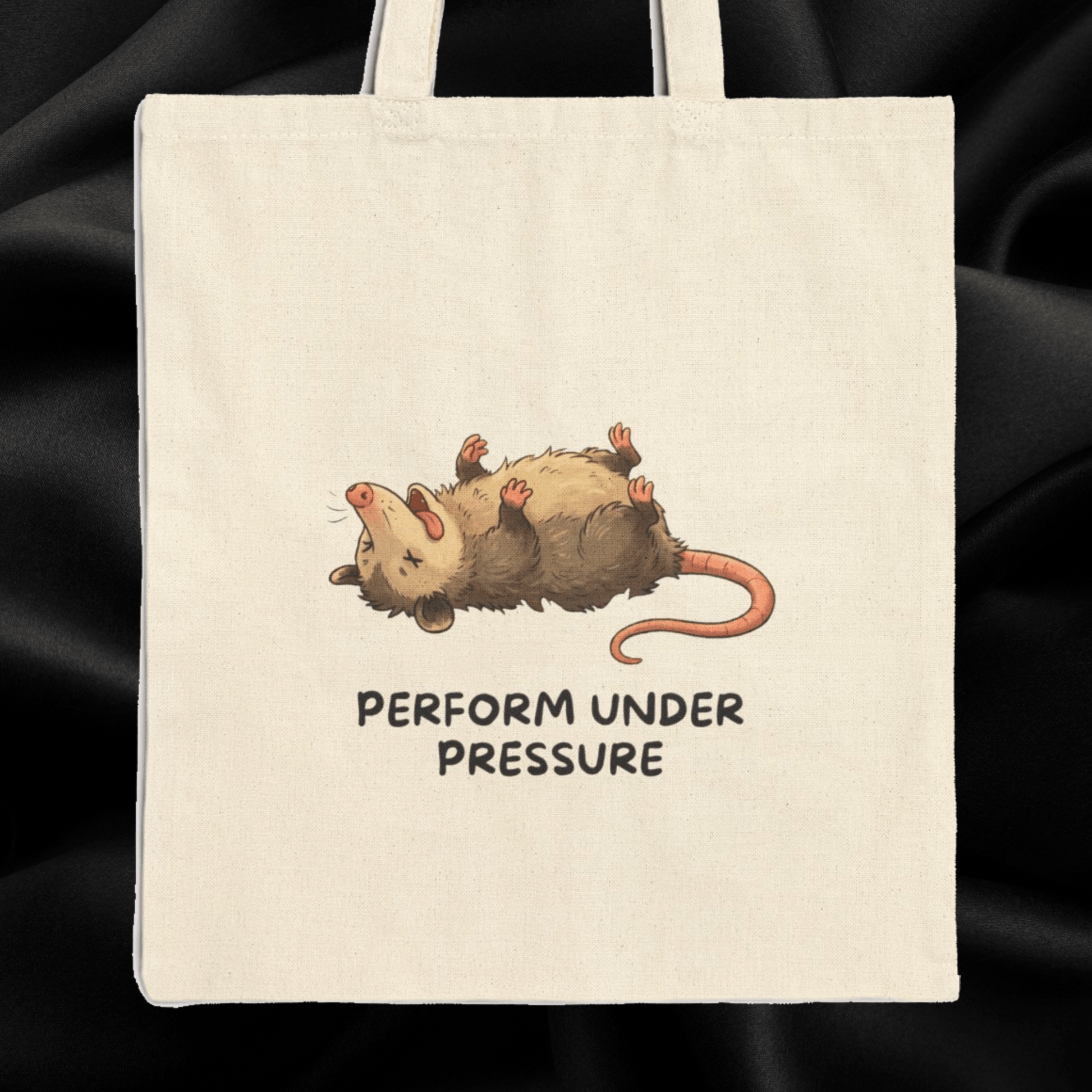Opossum Tote Bag – Performs Under Pressure Funny Opossum Fan Gift - StoreCuriosity Main