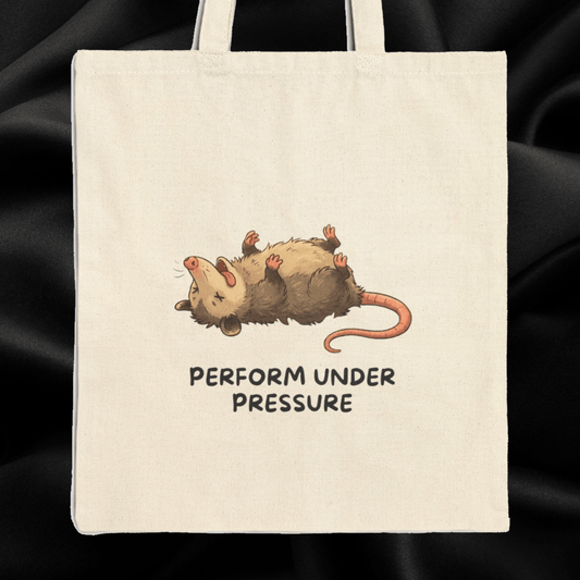 Opossum Tote Bag – Performs Under Pressure Funny Opossum Fan Gift - StoreCuriosity Main