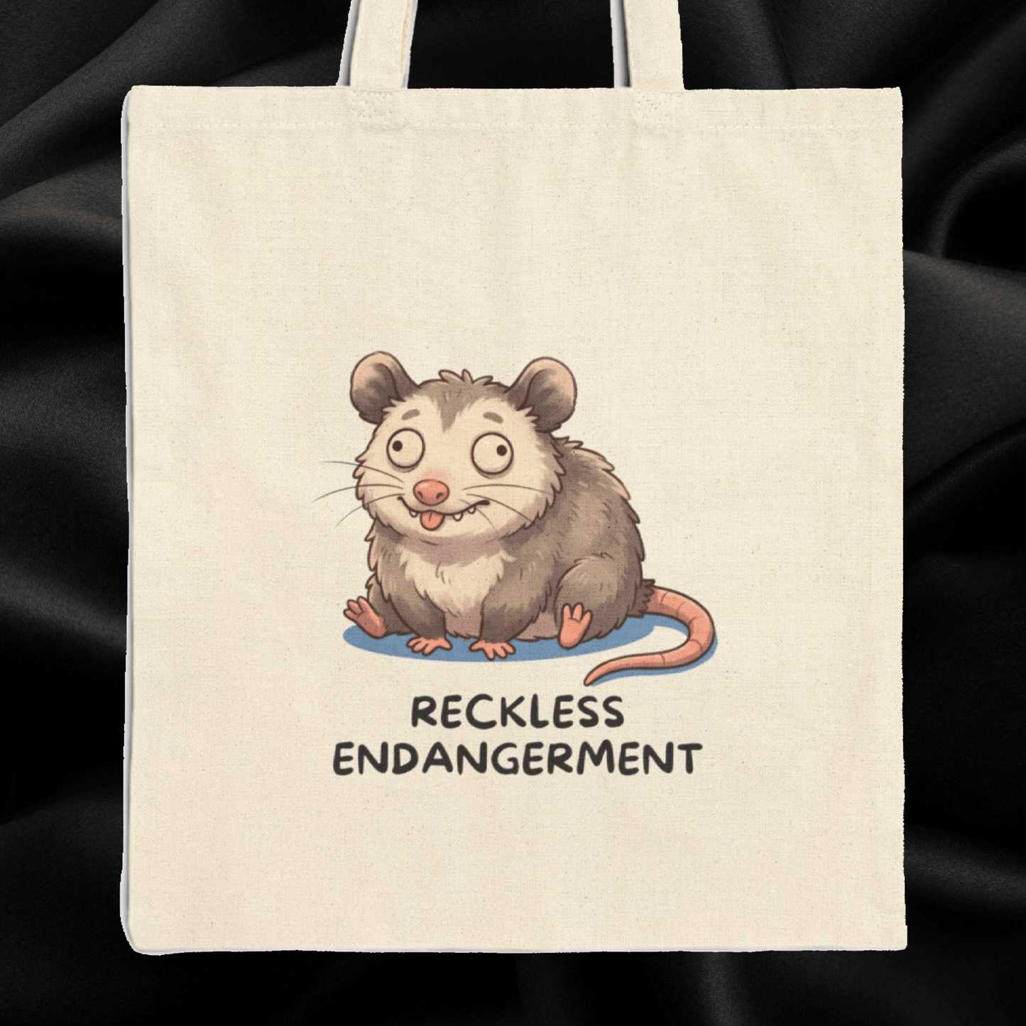 Opossum Tote Bag – Reckless Endangerment Cute Opossum Lover Gift - StoreCuriosity Main