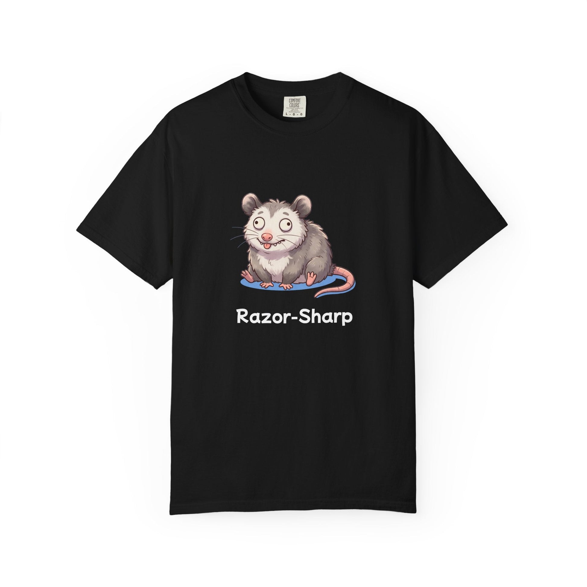 Funny playing dead opossum t-shirt – hand-drawn customizable design, gift for opossum lovers