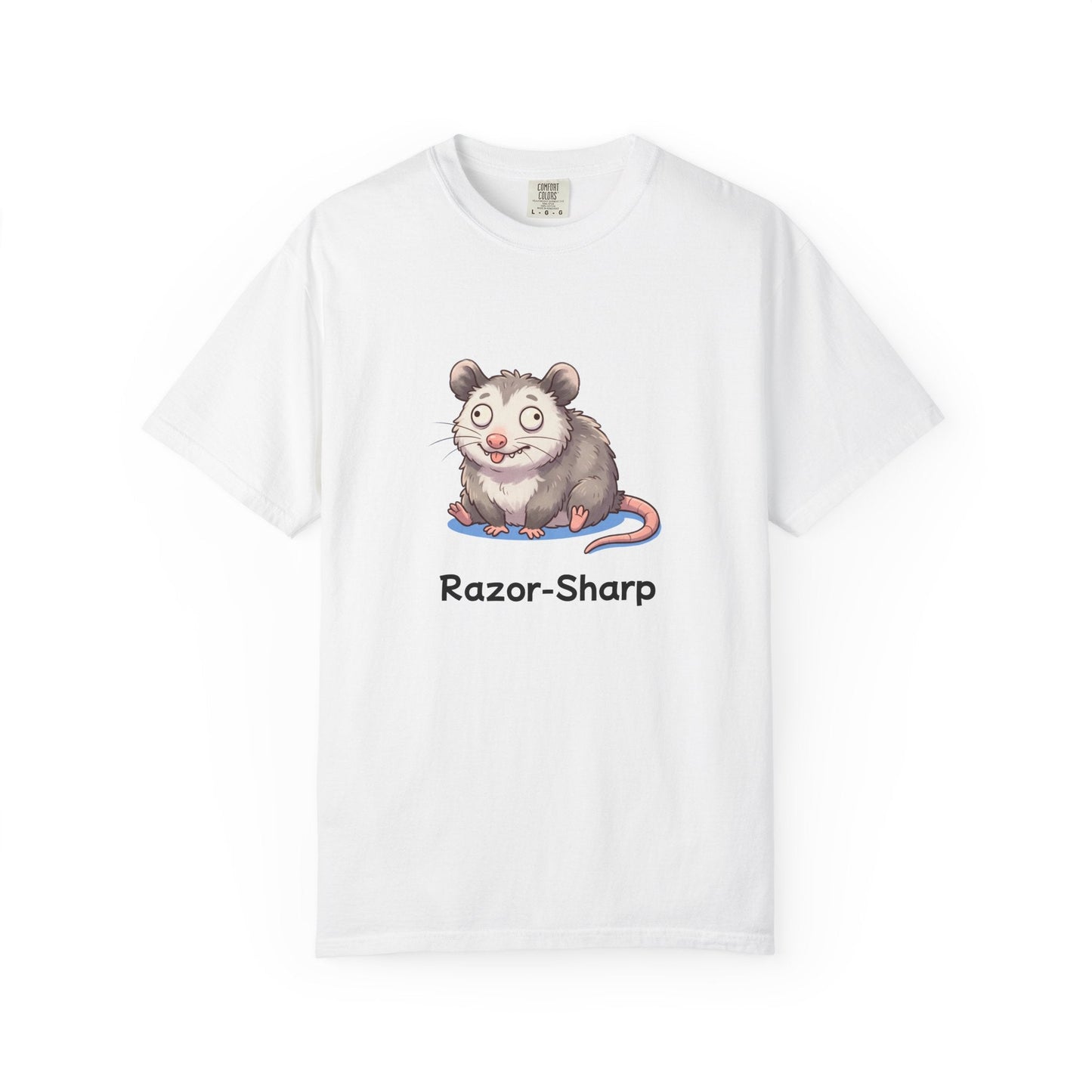 Funny playing dead opossum t-shirt – hand-drawn customizable design, gift for opossum lovers