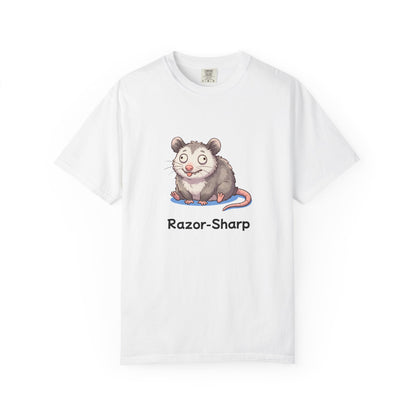 Funny playing dead opossum t-shirt – hand-drawn customizable design, gift for opossum lovers