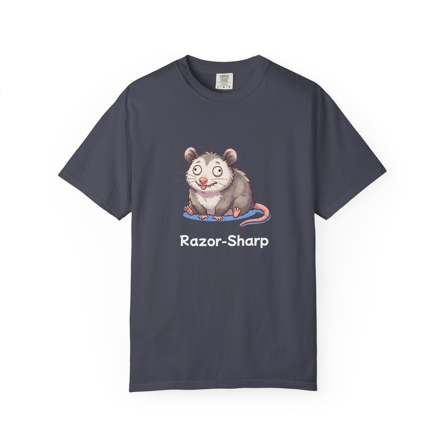 Funny playing dead opossum t-shirt – hand-drawn customizable design, gift for opossum lovers
