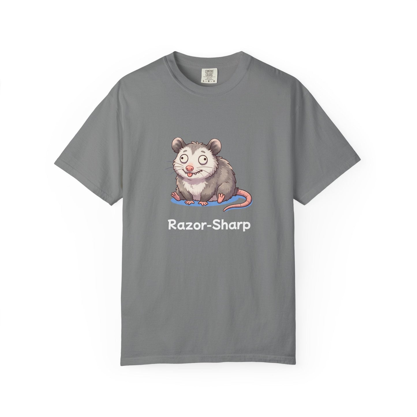Funny playing dead opossum t-shirt – hand-drawn customizable design, gift for opossum lovers