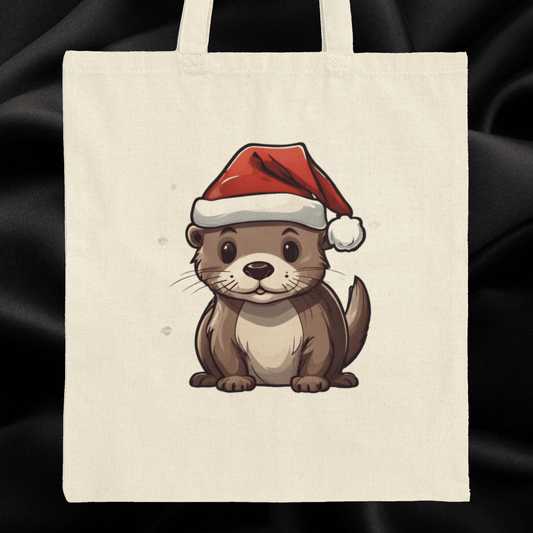 Tote Bag Christmas Otter - StoreCuriosity