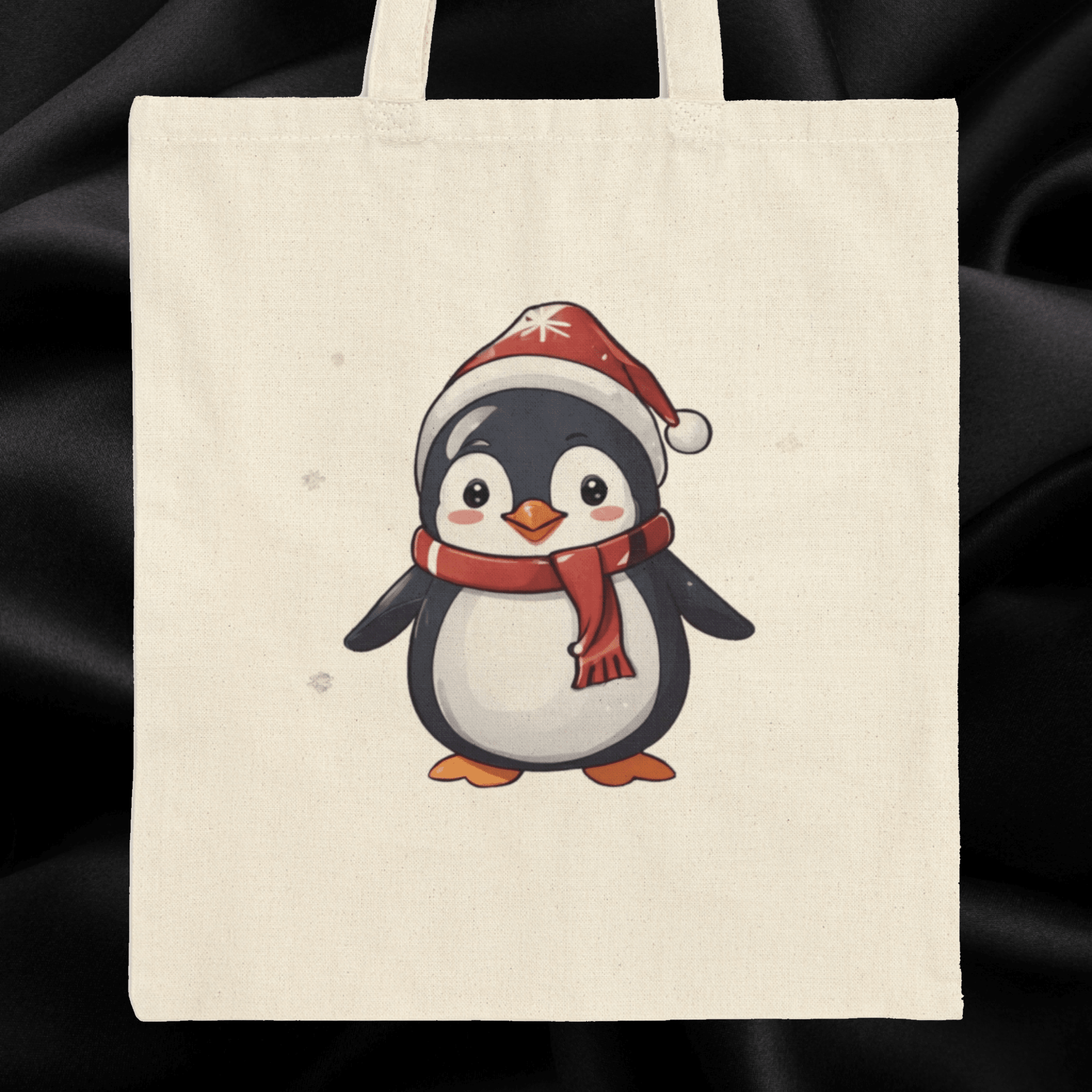 Tote Bag Christmas Penguin - StoreCuriosity Main