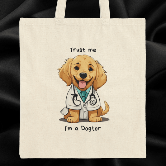 Tote Bag Cute Dog Doctor - StoreCuriosity