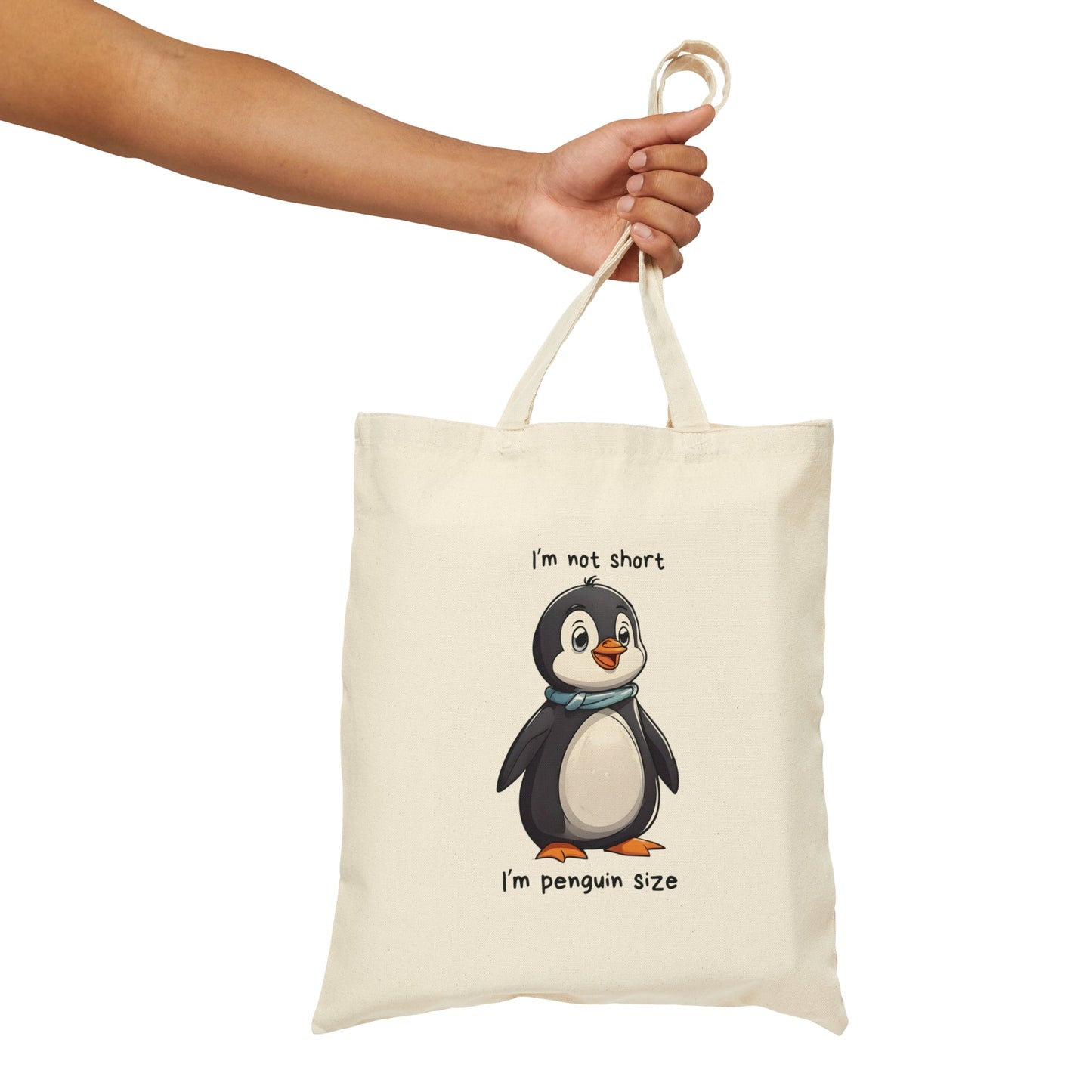 Tote Bag Cute Penguin Size - StoreCuriosity