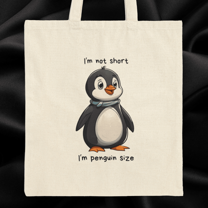 Tote Bag Cute Penguin Size - StoreCuriosity