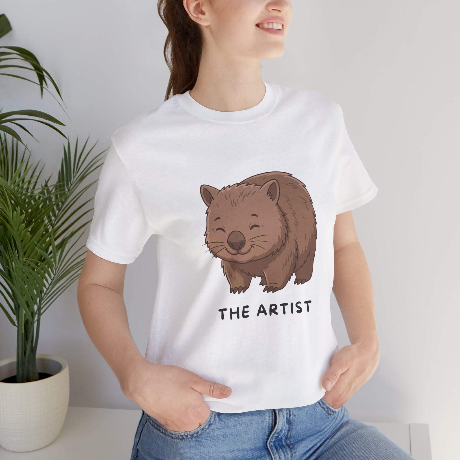 Wombat T-Shirt – The Artist & His Cubic Masterpieces Front/Back Tee - StoreCuriosity