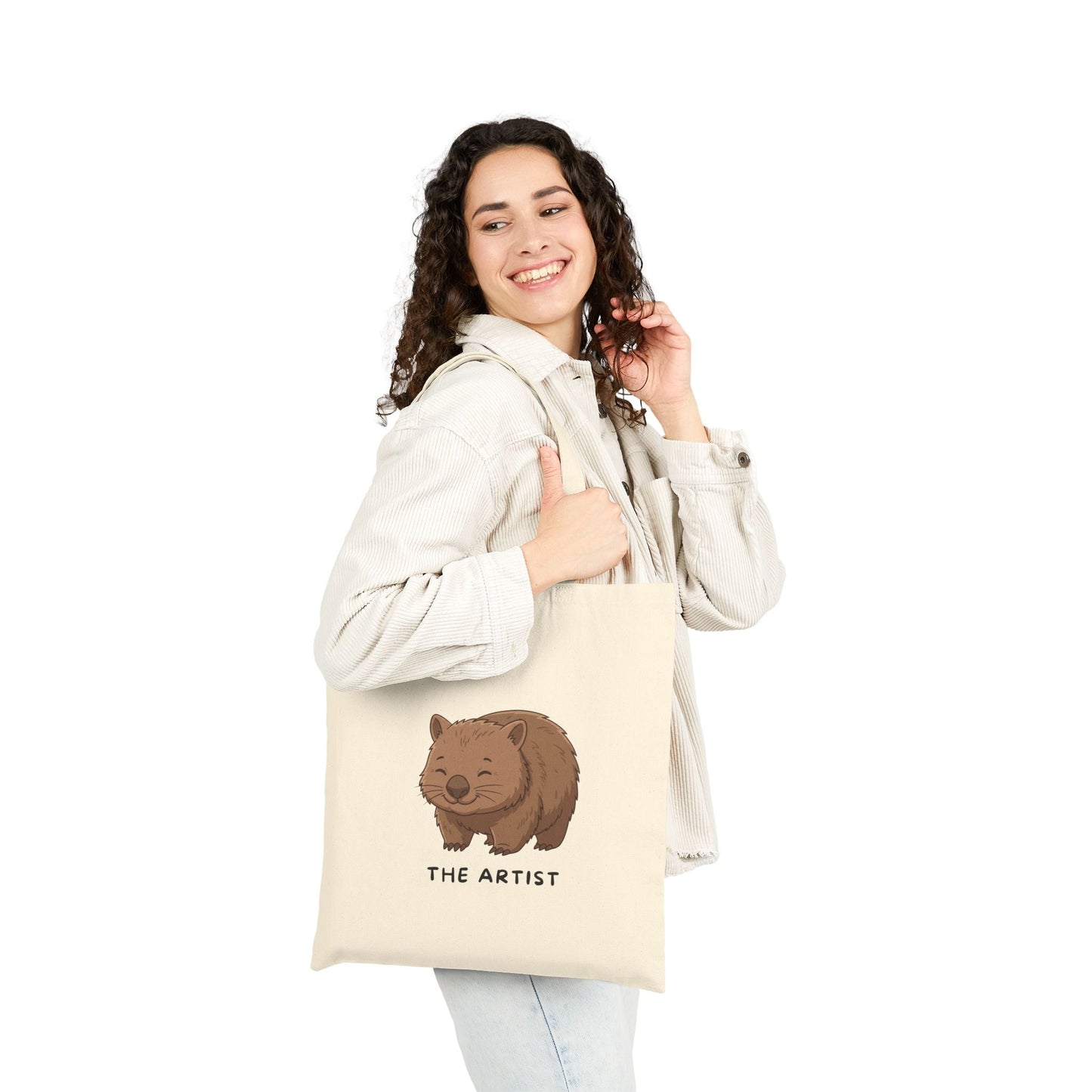 Funny Wombat Cubic Poop Tote Bag | Australian Animal Gift