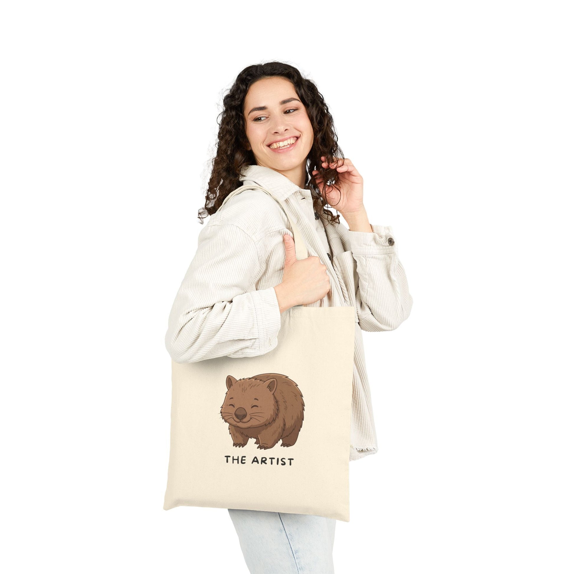 Funny Wombat Cubic Poop Tote Bag | Australian Animal Gift